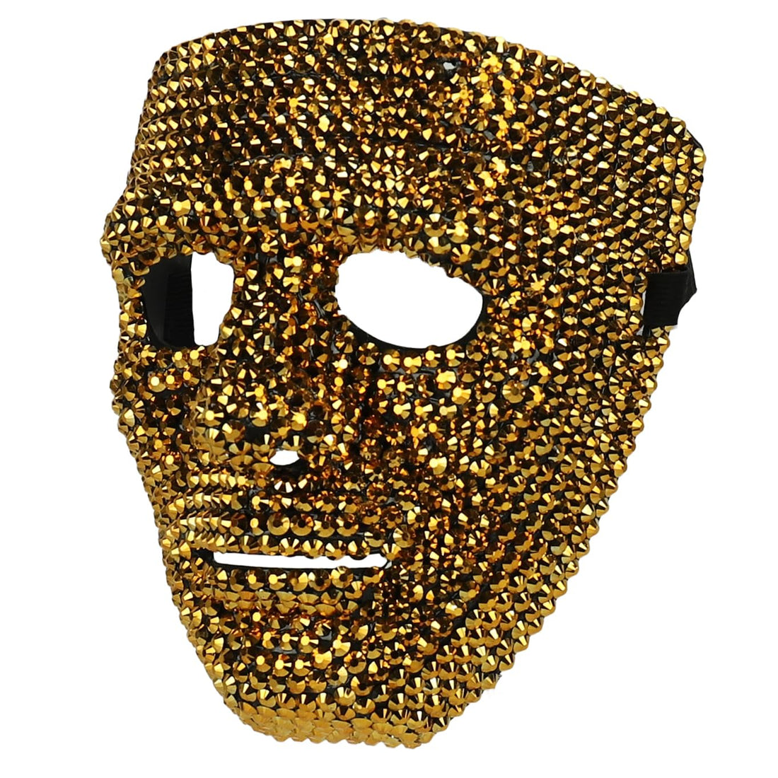Trendy Apparel Shop Bling Rhinestone Skull Half Mask Costume Accessory