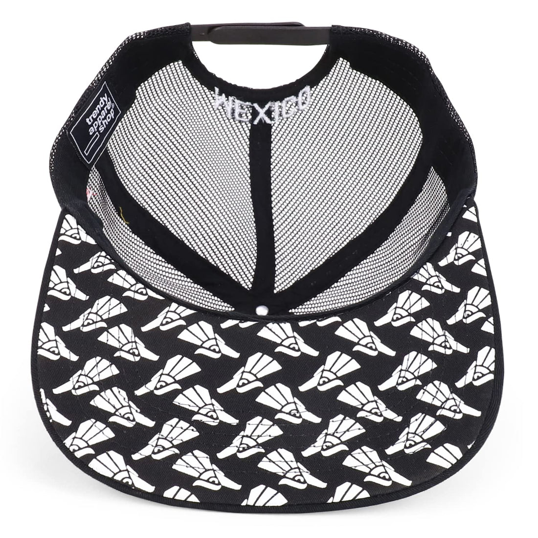 Trendy Apparel Shop XXL Hecho En Mexico Eagle 3D Embroidered Flatbill Snapback Mesh Cap