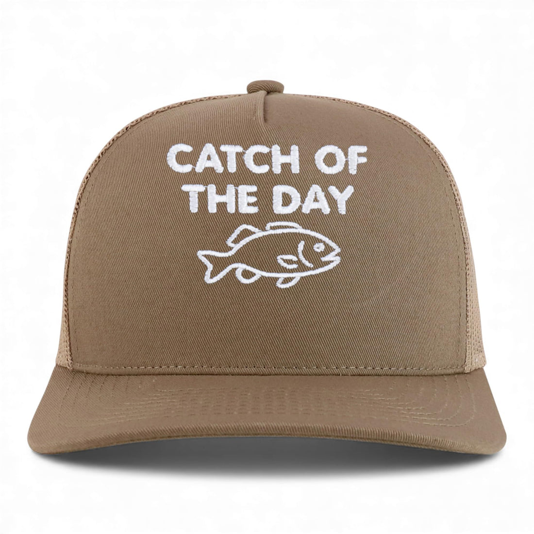 Trendy Apparel Shop Catch of The Day Embroidered 5 Panel Snapback Trucker Cap