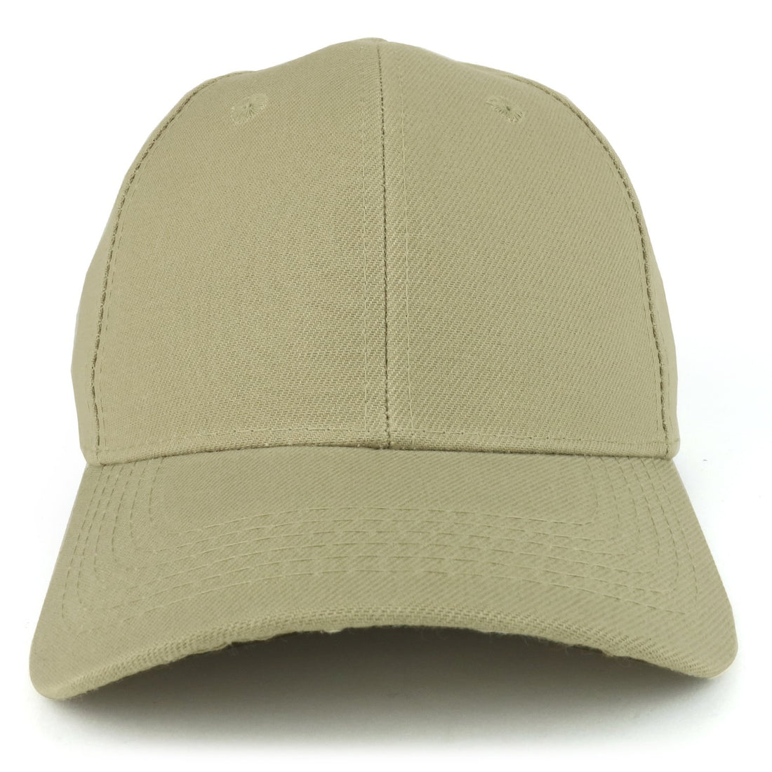Trendy Apparel Shop Plain Structured Crown Adjustable Baseball Cap