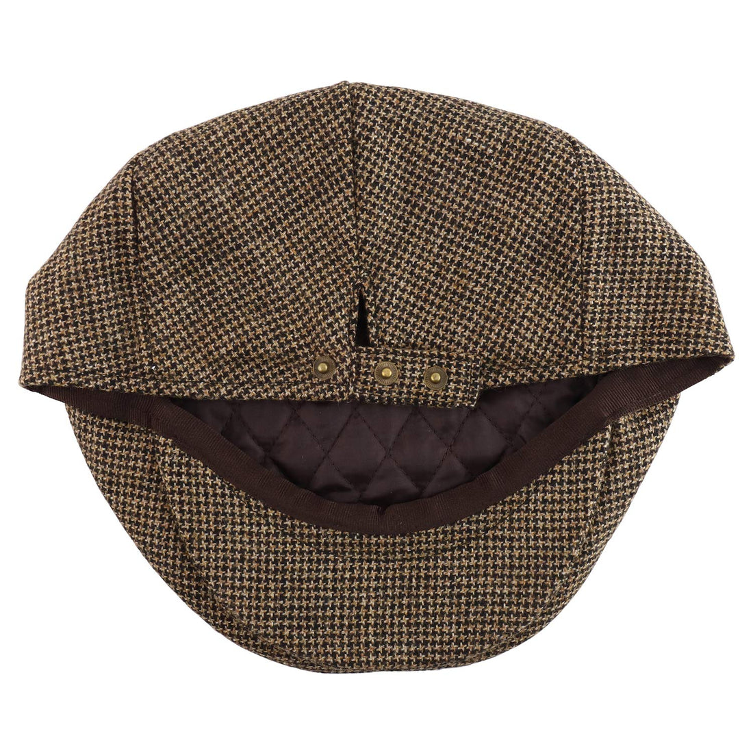 Trendy Apparel Shop Men's Wool Blend Adjustable Snap Buttons Newsboy Ivy Cap