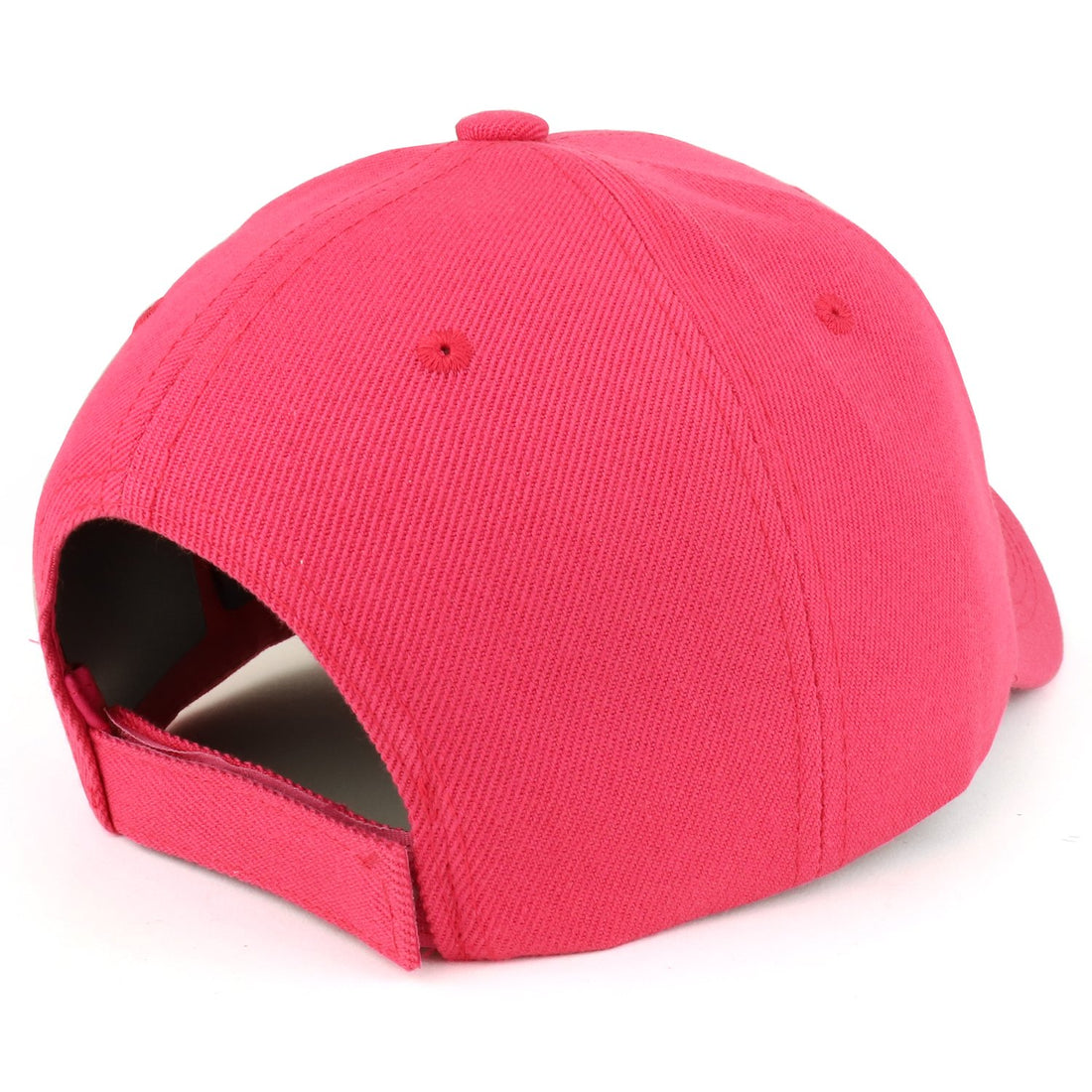 Trendy Apparel Shop Plain Structured Crown Adjustable Baseball Cap
