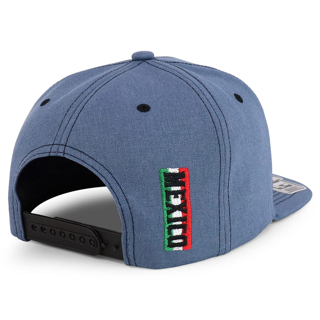 Trendy Apparel Shop Mexico Eagle Embroidered Flatbill Snapback Cap