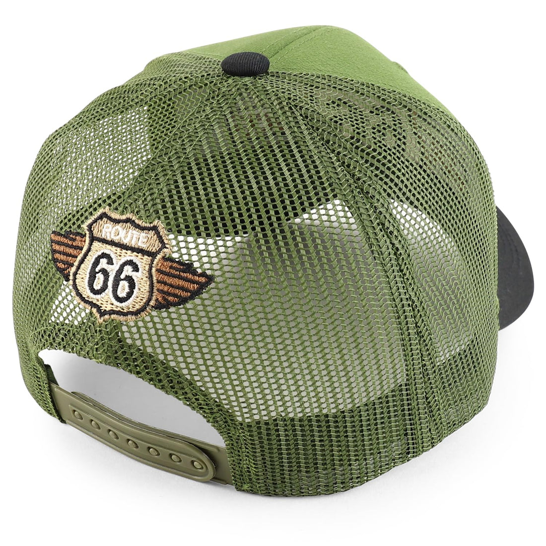 Trendy Apparel Shop Route 66 3D Embroidered Structured Mesh Back Baseball Cap