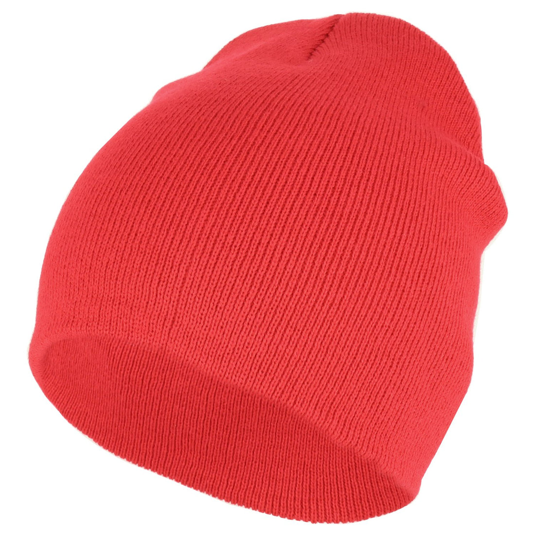 Trendy Apparel Shop Plain Short Winter Acrylic Knit Beanie
