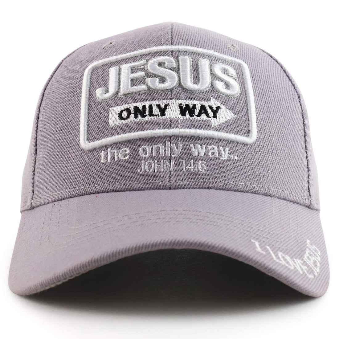 Trendy Apparel Shop Jesus Only Way John 14:6 Embroidered Christian Baseball Cap