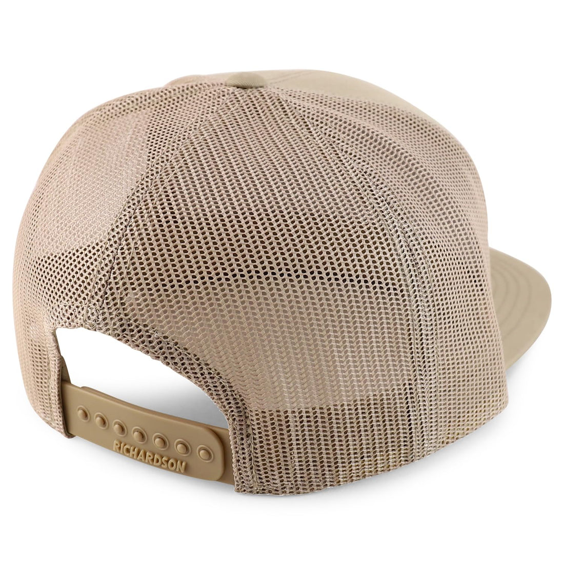 Trendy Apparel Shop Structured High Profile 7 Panel Flat Bill Mesh Back Snapback Cap