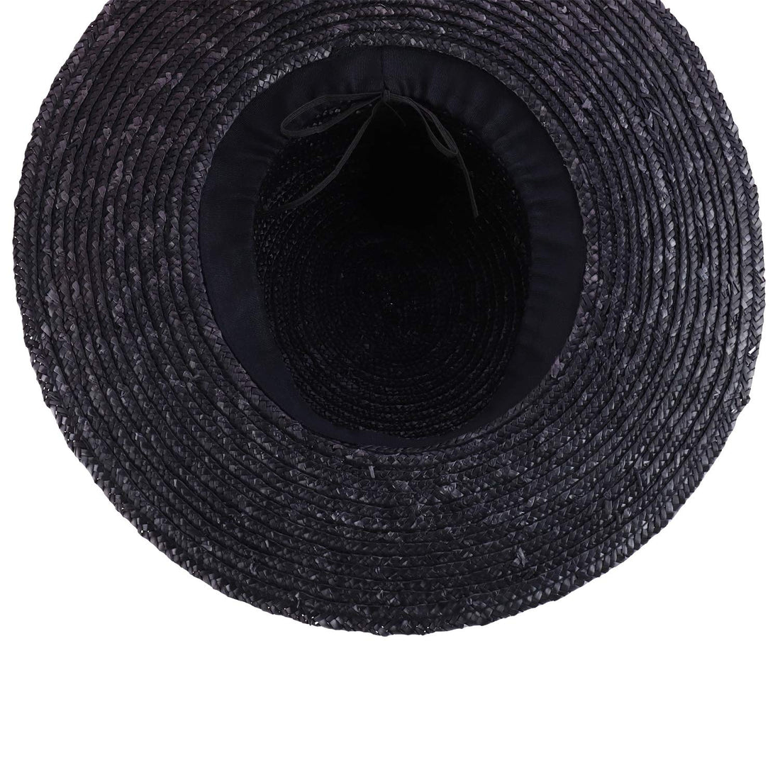 Trendy Apparel Shop Women's 3.25" Brim Wide Ribbon Band Straw Sun Hat