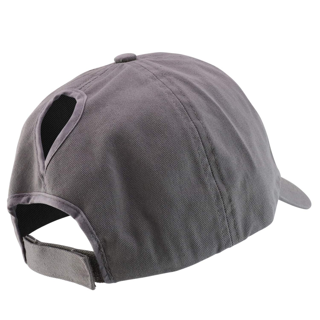 Trendy Apparel Shop Oversized XL Unstructure Ladies Ponytail Cotton Baseball Cap
