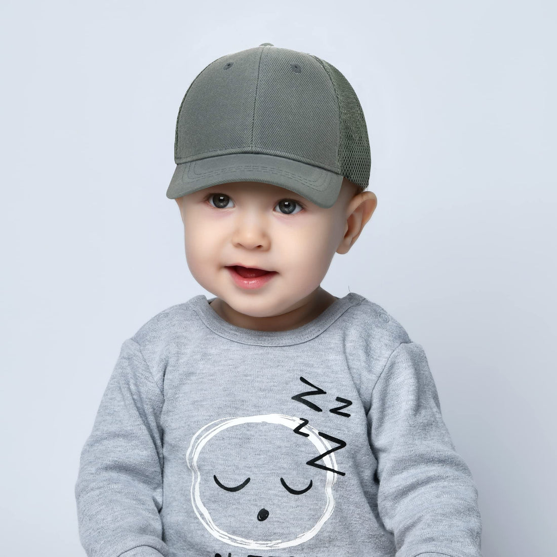 Trendy Apparel Shop Infant Size Structured Adjustable Trucker Mesh Baseball Cap