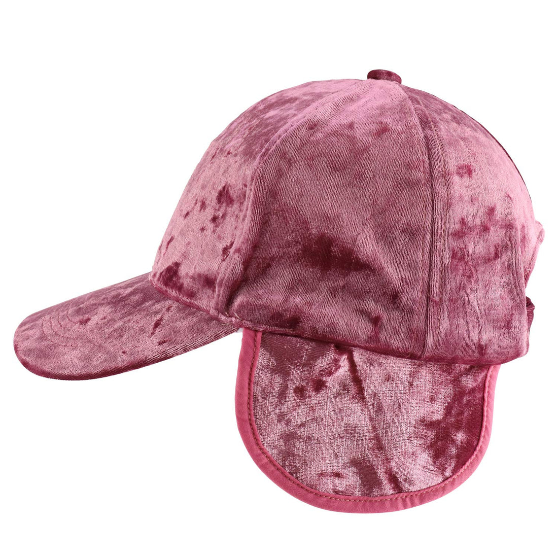 Trendy Apparel Shop Soft Velvet Faux Fur Ear Flap Winter Baseball Cap