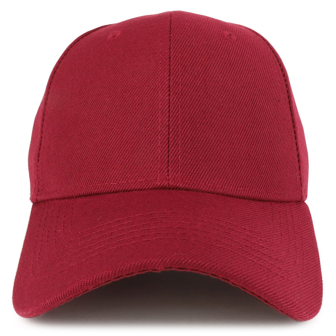Trendy Apparel Shop Plain Structured Crown Adjustable Baseball Cap