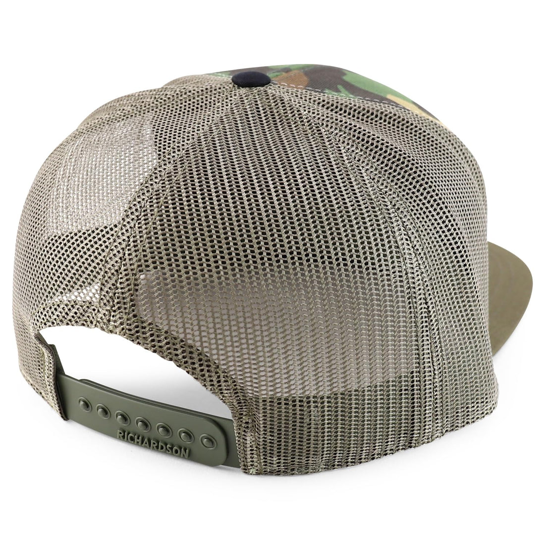 Trendy Apparel Shop Structured High Profile 7 Panel Flat Bill Mesh Back Snapback Cap