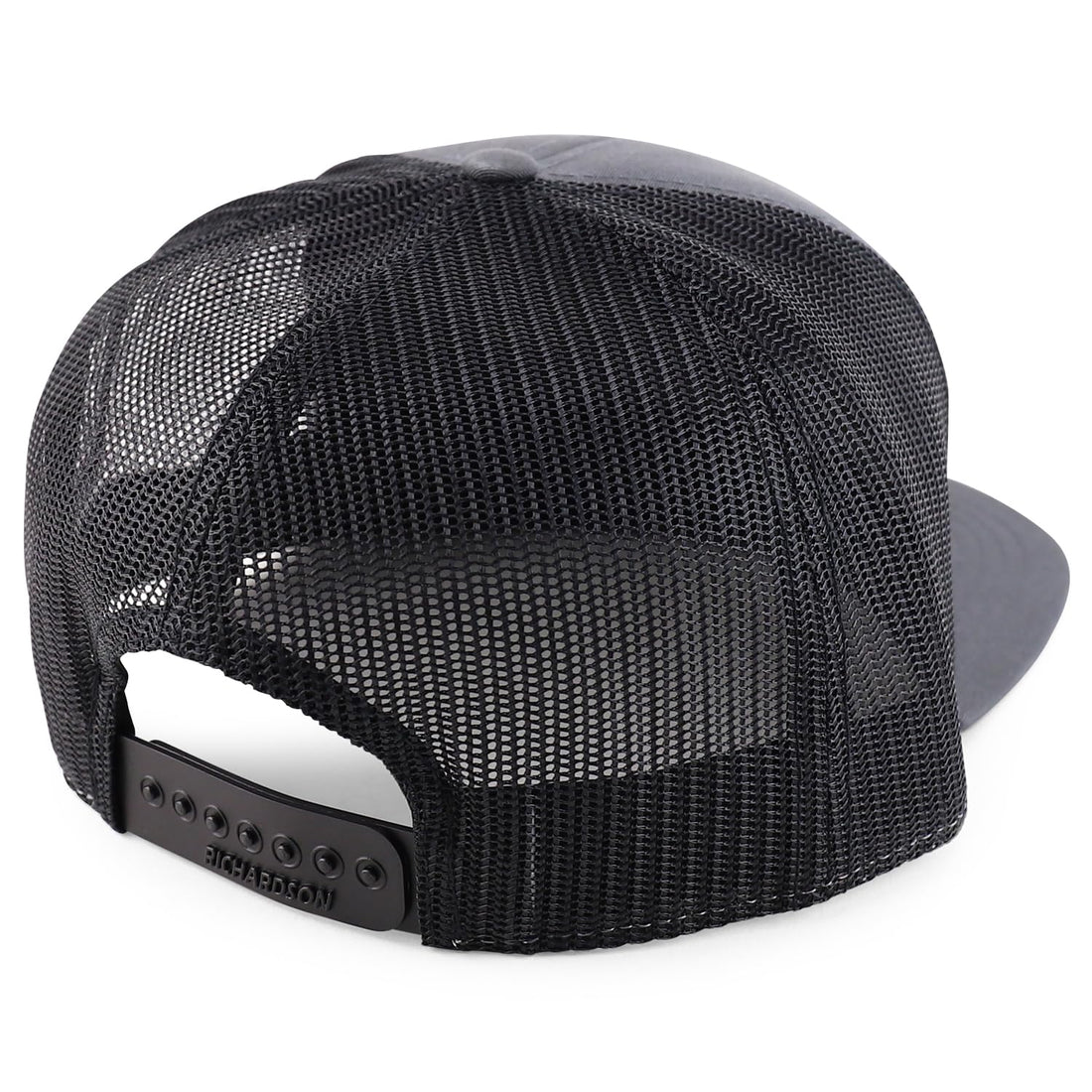 Trendy Apparel Shop Structured High Profile 7 Panel Flat Bill Mesh Back Snapback Cap