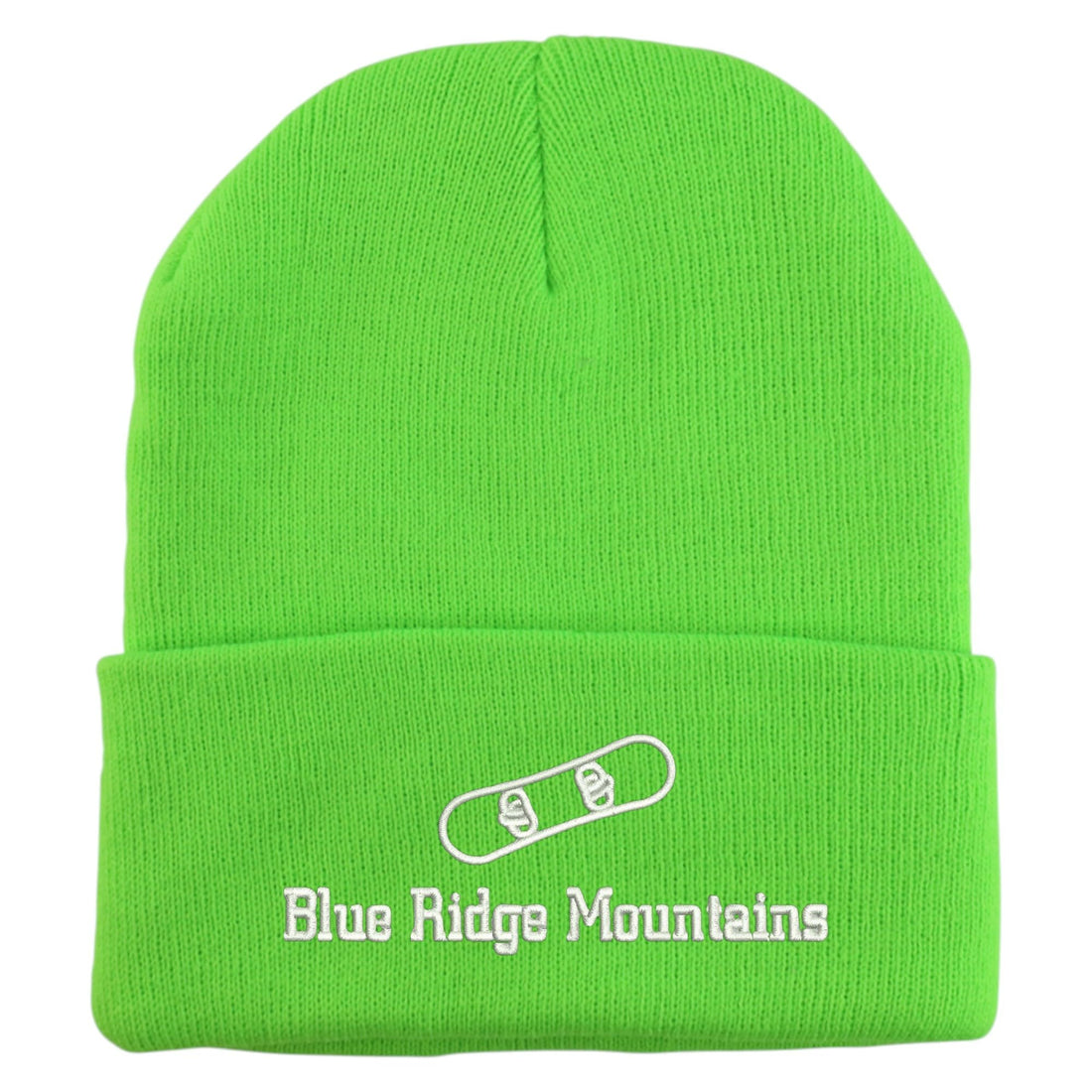 Trendy Apparel Shop Blue Ridge Mountains Snowboard Logo Embroidered Long Cuff Beanie