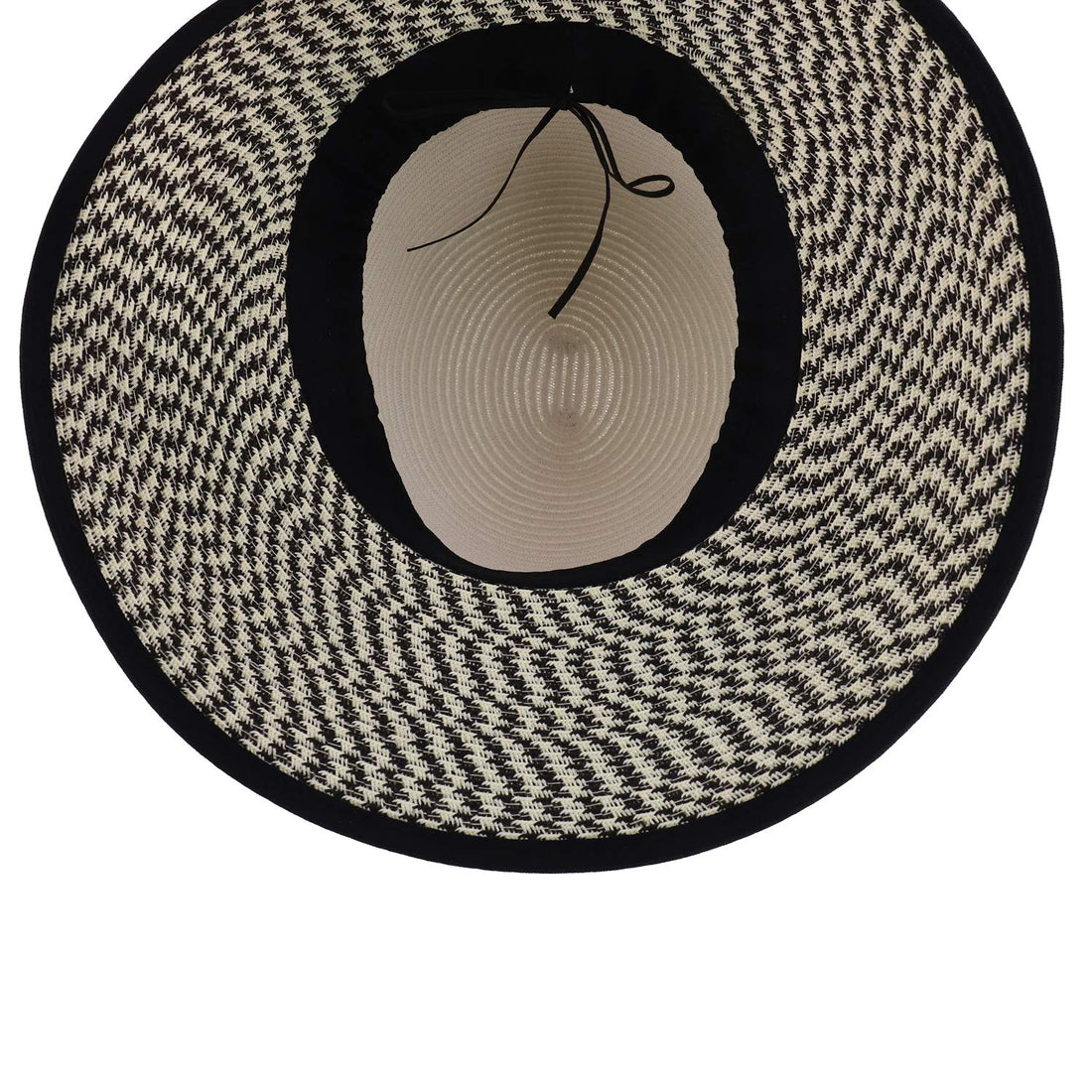Trendy Apparel Shop UPF 50+ Women's Paper Braid Unbalanced Brim Sun Hat