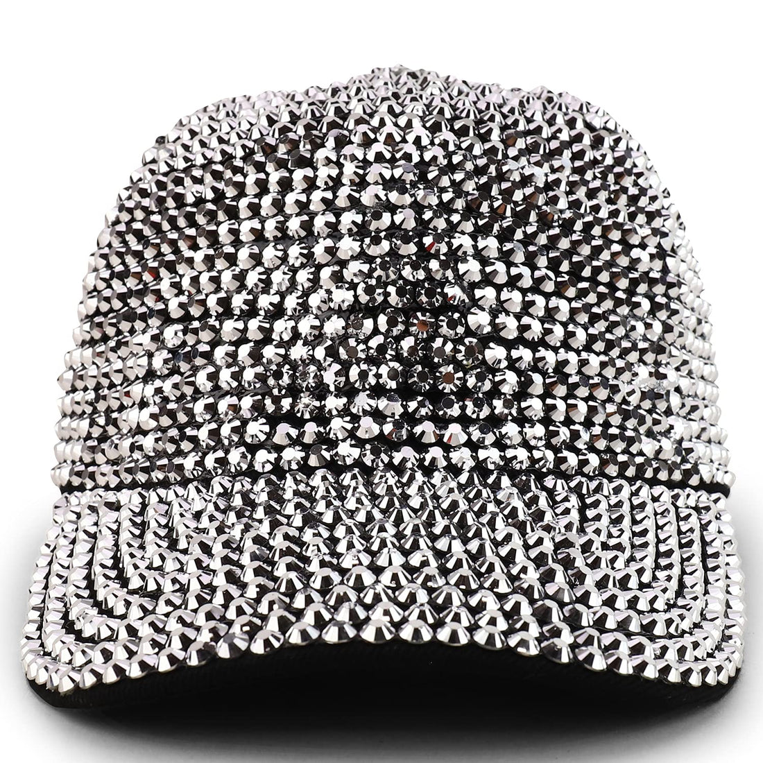 Trendy Apparel Shop Bling Stone Studs Bedazzle Structured Baseball Cap