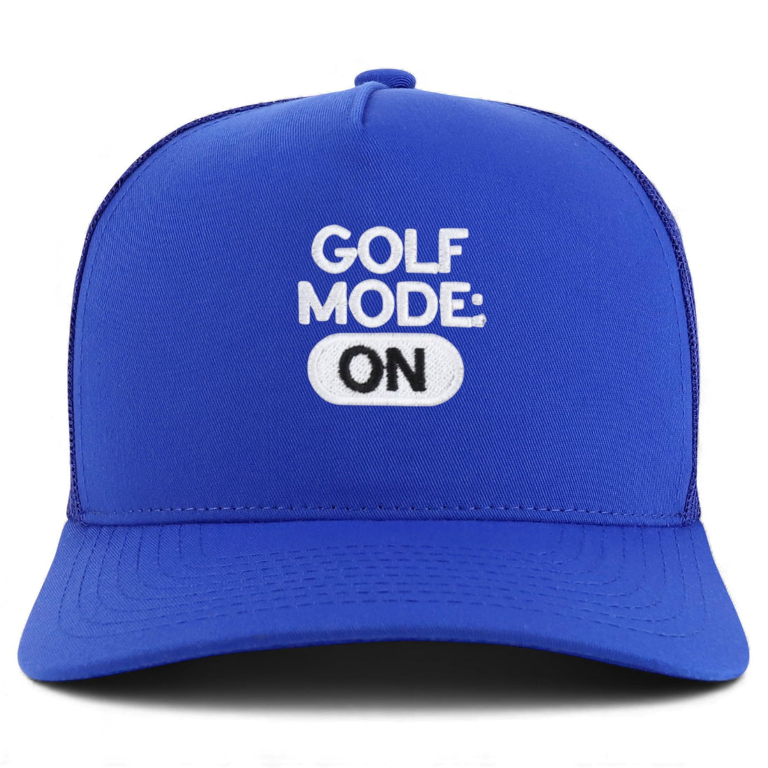 Trendy Apparel Shop Golf Mode On Embroidered 5 Panel Snapback Trucker Cap