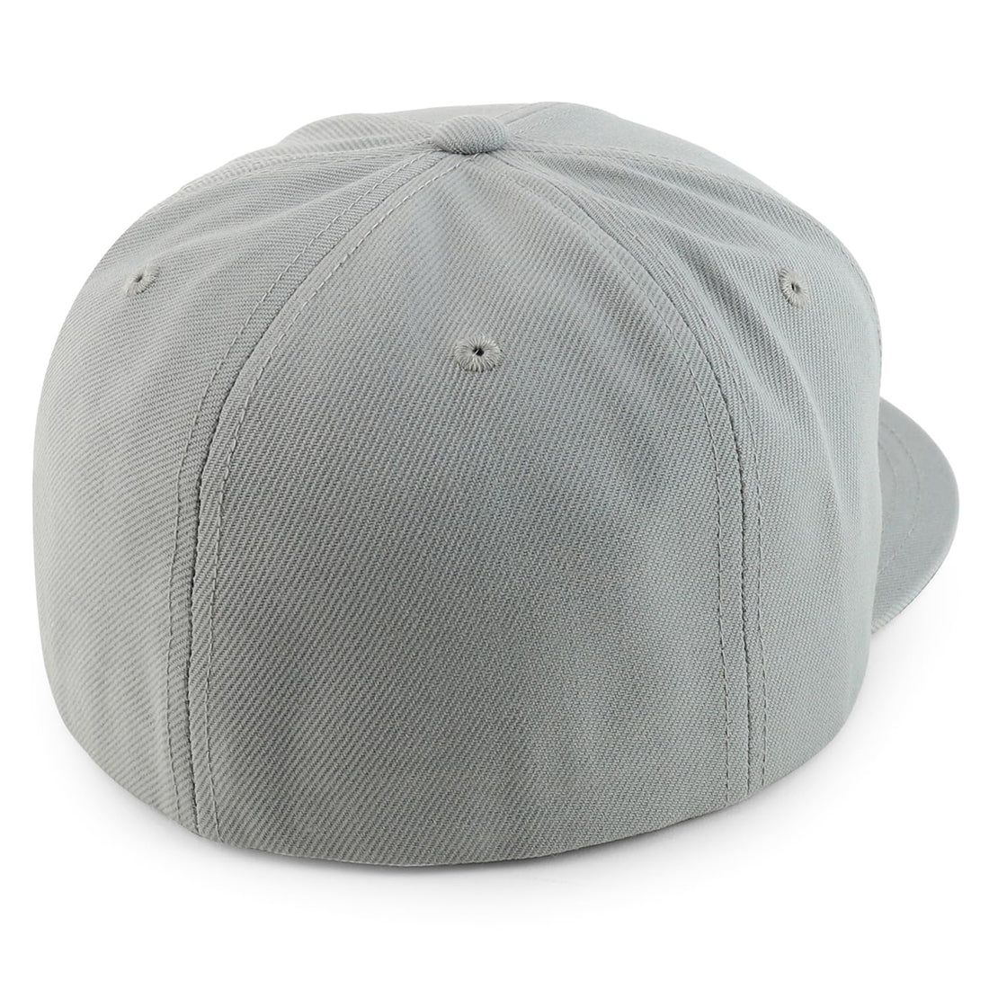 Trendy Apparel Shop Oversize XXL Plain Structured 6 Panel Flat Bill Fitted Cap
