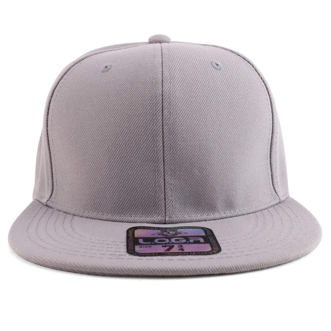 Trendy Apparel Shop Plain High Profile Flat Bill Snapback Baseball Fitted Cap