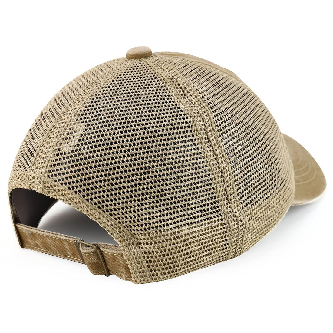 Trendy Apparel Shop Pigment Dyed Front Mesh Back Unstructured Trucker Ball Cap