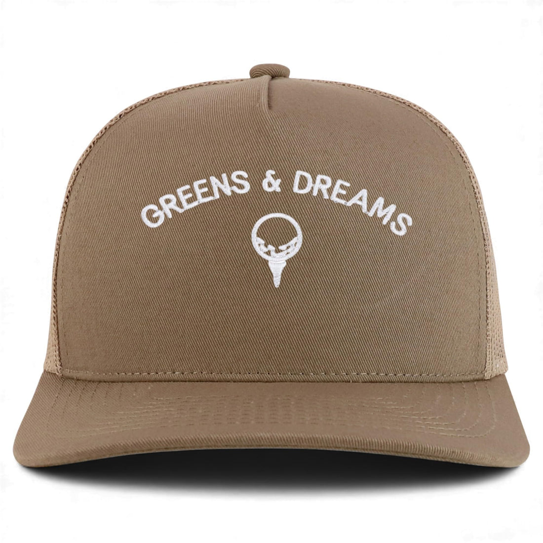 Trendy Apparel Shop Greens & Dreams Embroidered 5 Panel Snapback Trucker Cap