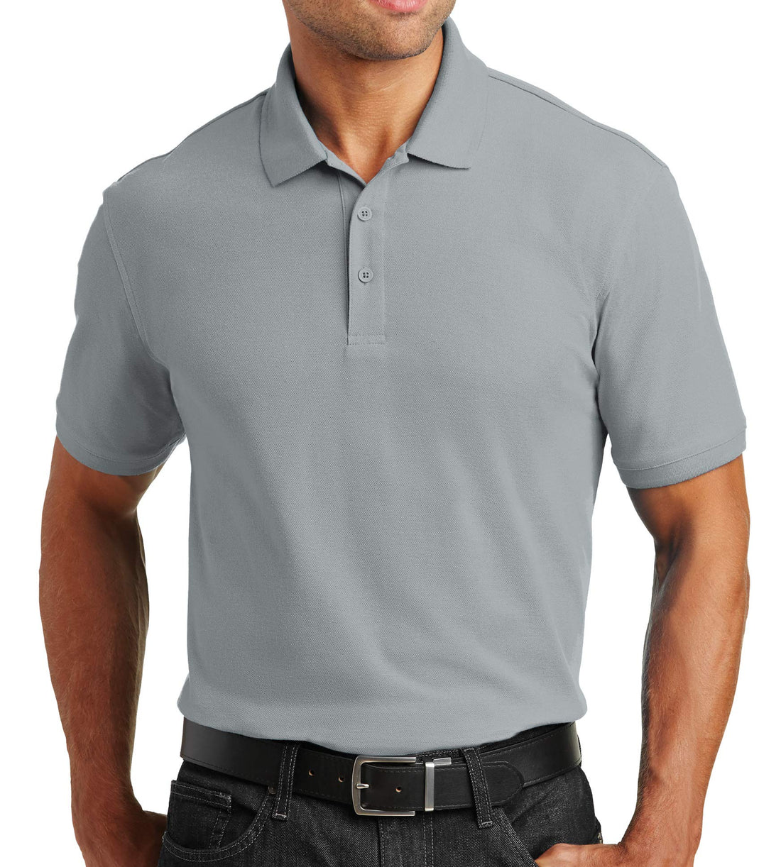 Trendy Apparel Shop Comfortable Traditional Fit Durable Poly Blend Men's Polo Big and Tall Shirt