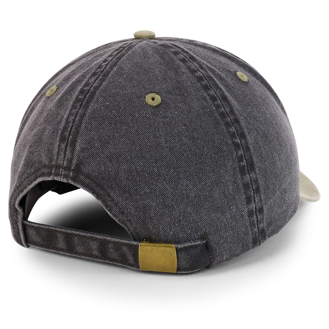 Trendy Apparel Shop Oversize 2XL Pigment Dyed Two Tone Baseball Cap