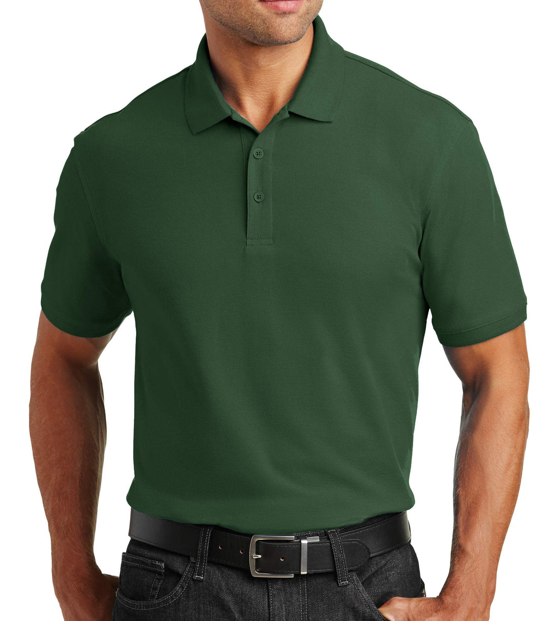 Trendy Apparel Shop Comfortable Traditional Fit Durable Poly Blend Men's Polo Big and Tall Shirt