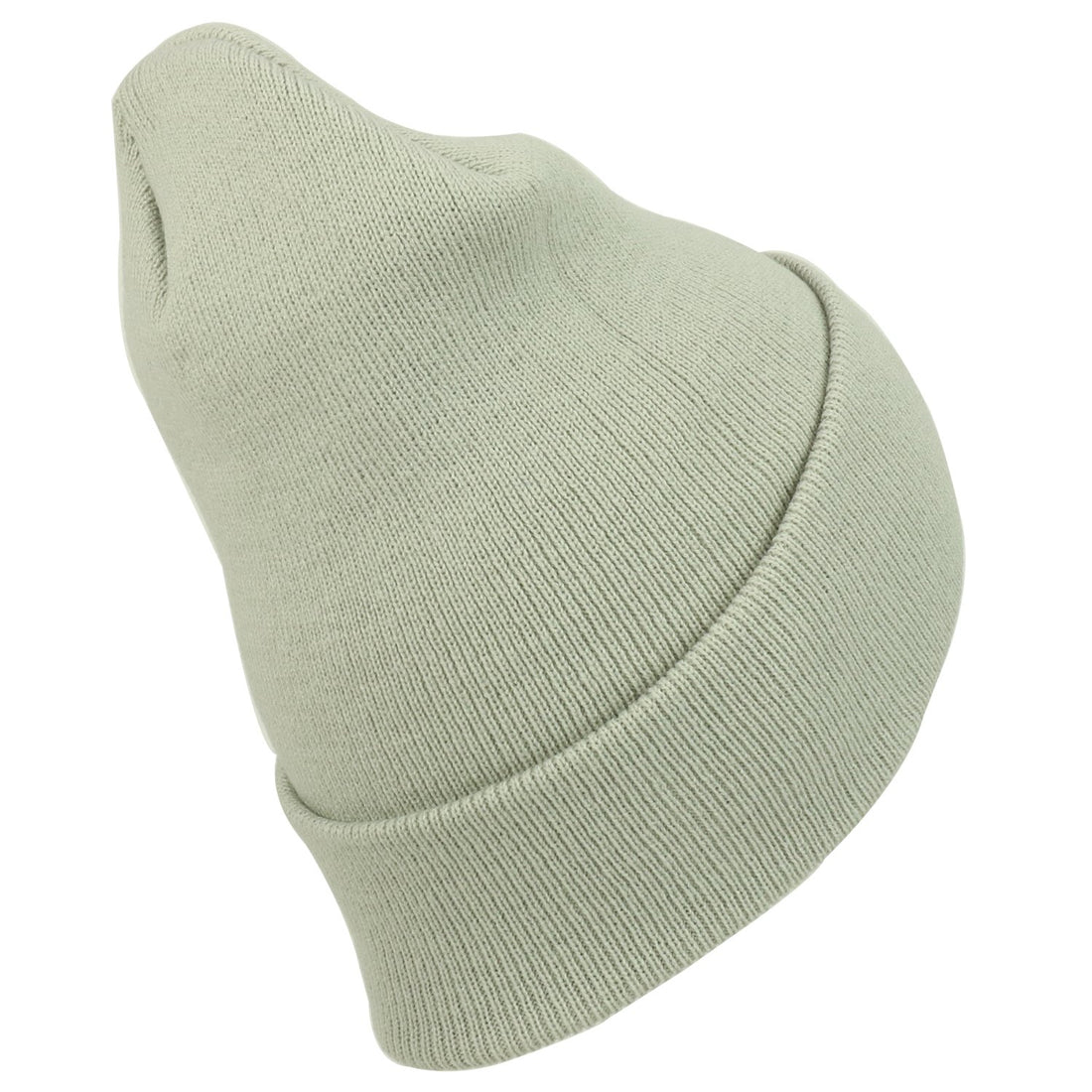 Trendy Apparel Shop Plain Long Cuff Winter Acrylic Beanie Cap