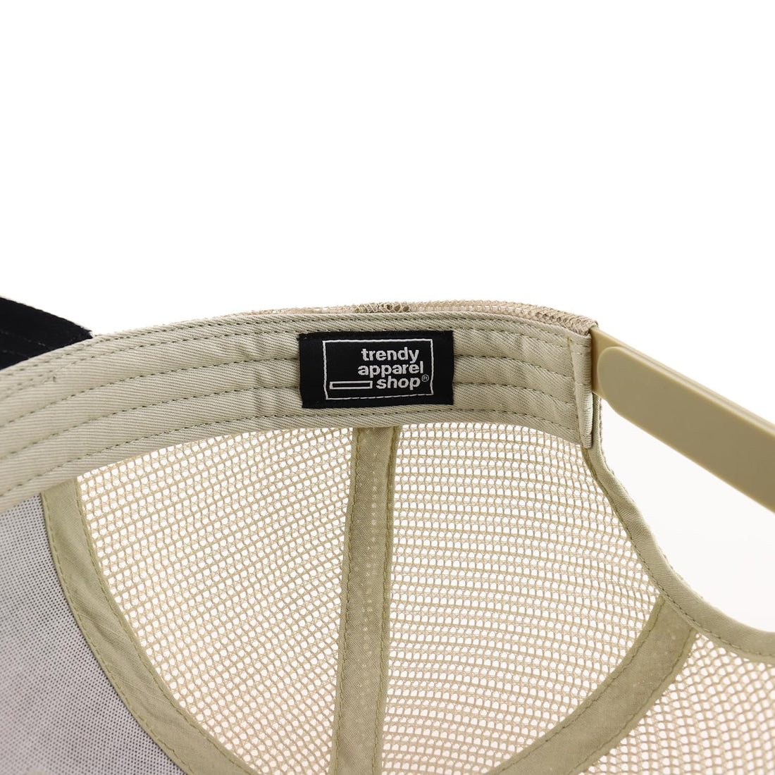 Trendy Apparel Shop Oversize XXL 6 Panel Structured Curved Bill Mesh Snapback Trucker Cap