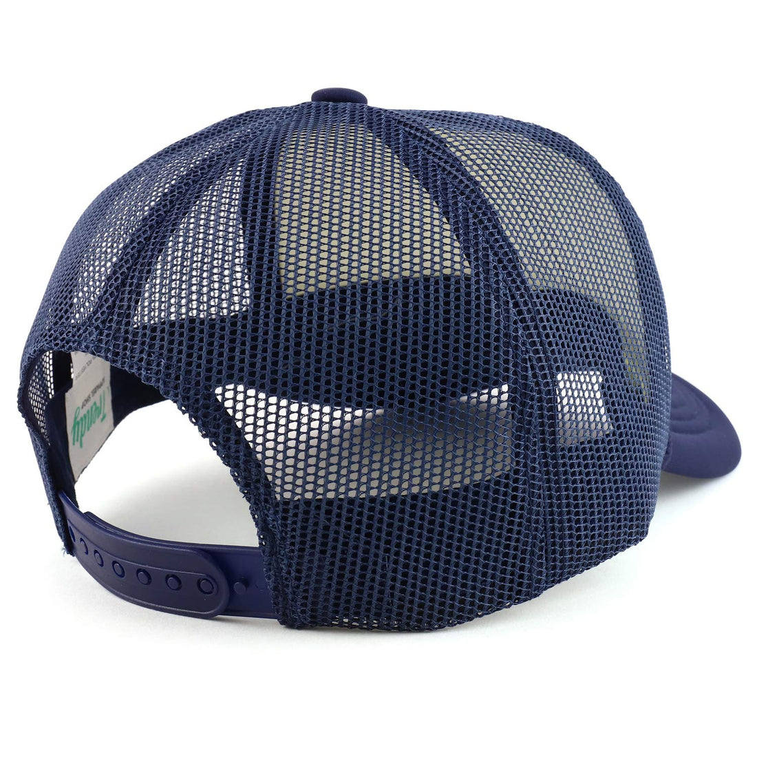 Trendy Apparel Shop XXL Oversized 5 Panel Foam Mesh Back Trucker Cap
