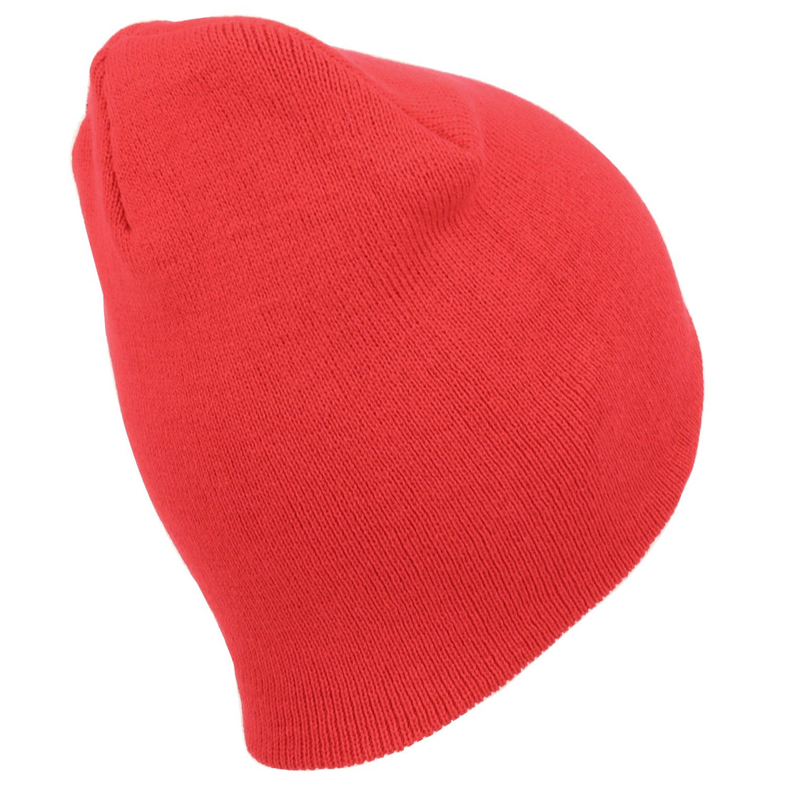 Trendy Apparel Shop Plain Short Winter Acrylic Knit Beanie