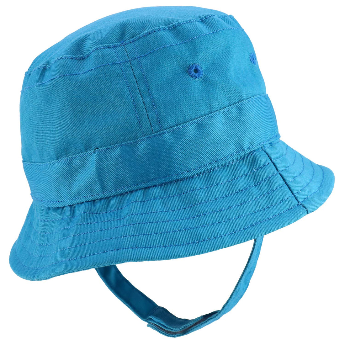 Trendy Apparel Shop Infant Light Weight Bucket Hat with Chin Strap