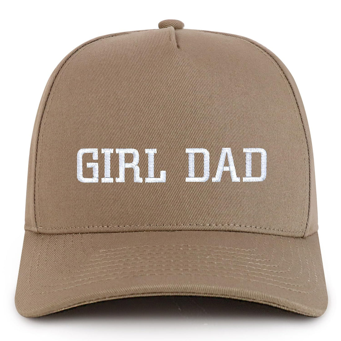 Trendy Apparel Shop Girl Dad Embroidered 5 Panel High Profile Structured Snapback Cap