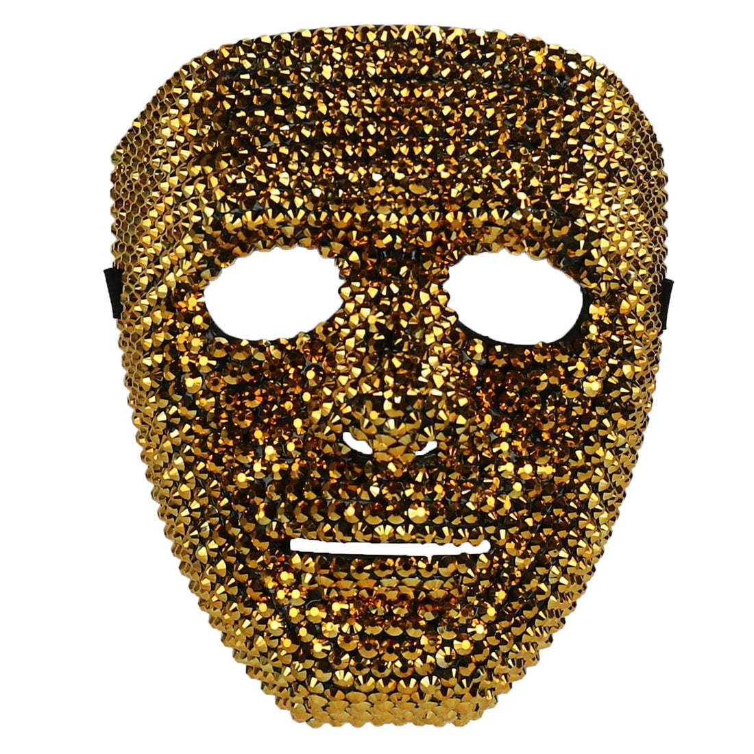Trendy Apparel Shop Bling Rhinestone Skull Half Mask Costume Accessory