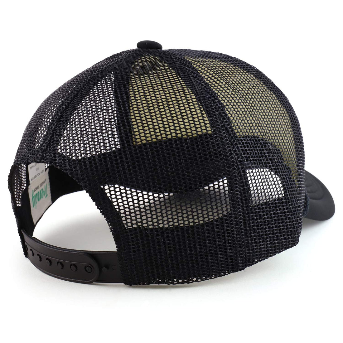 Trendy Apparel Shop XXL Oversized 5 Panel Foam Mesh Back Trucker Cap