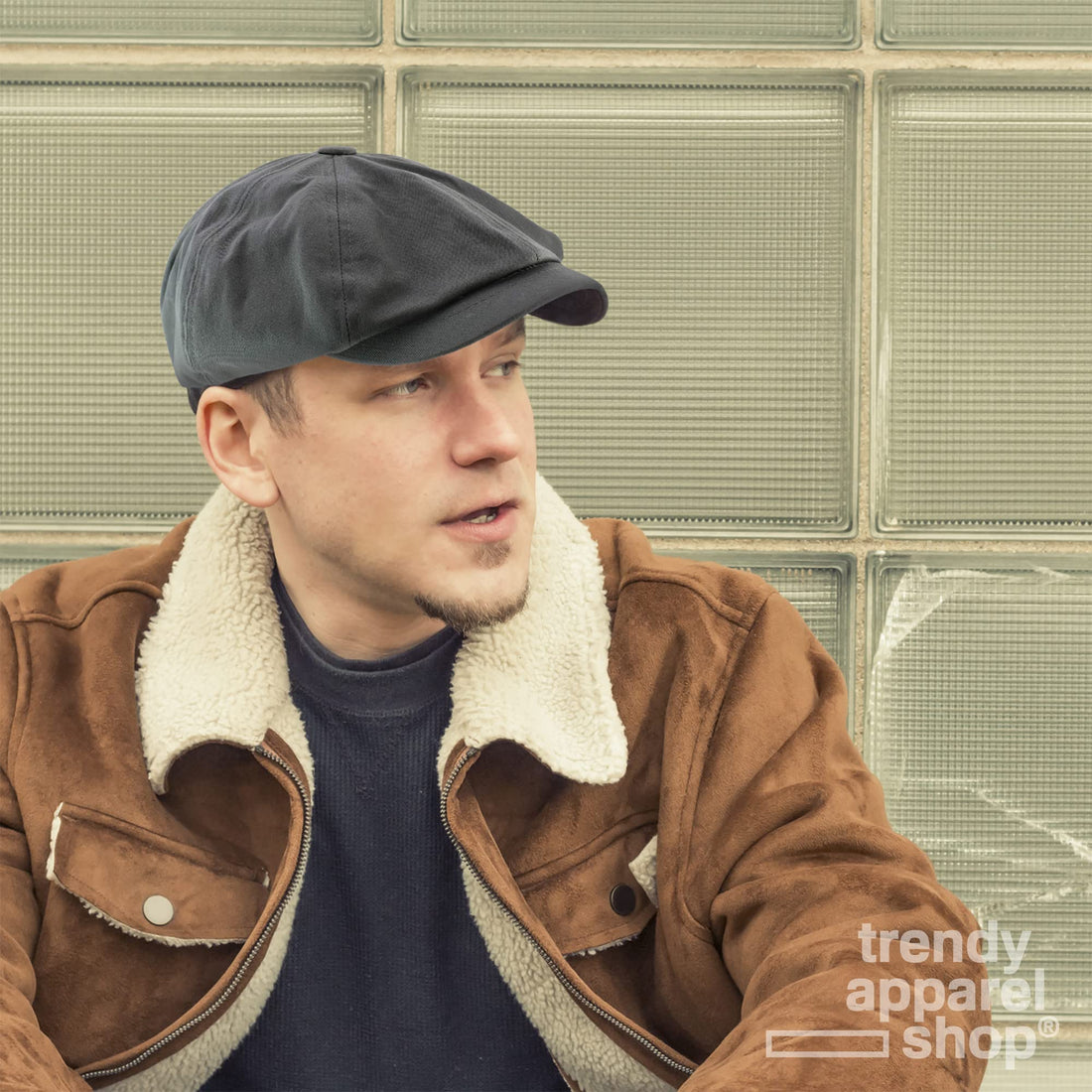 Trendy Apparel Shop XXL Oversized Cotton Newsboy Cap Hat