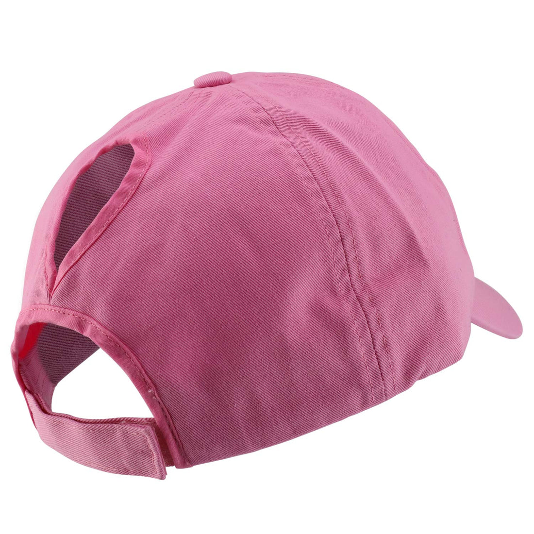 Trendy Apparel Shop Oversized XL Unstructure Ladies Ponytail Cotton Baseball Cap