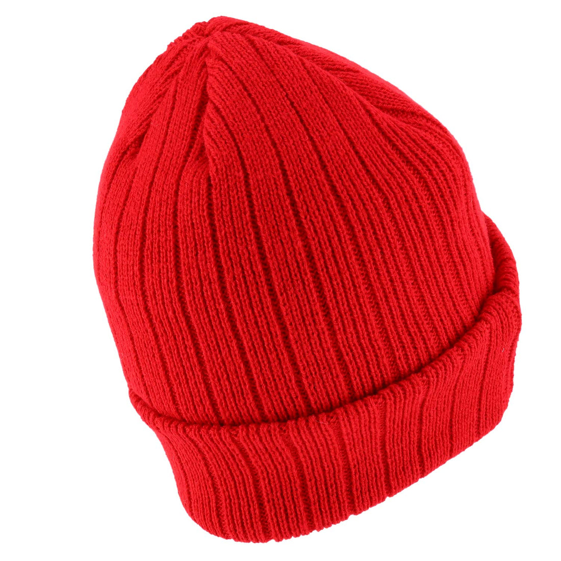 Trendy Apparel Shop USA Flag Patch Embroidered Outdoor Long Cuff Winter Beanie