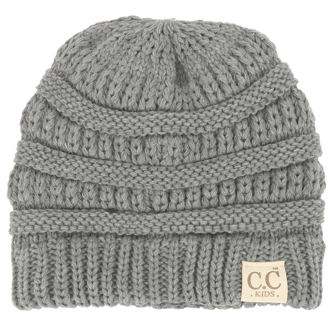 Trendy Apparel Shop Kid's Crochet Knit Winter Short Beanie Hat