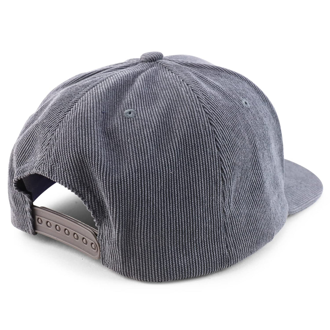 Trendy Apparel Shop Oversized XXL Structured Corduroy Flatbill Snapback Baseball Cap