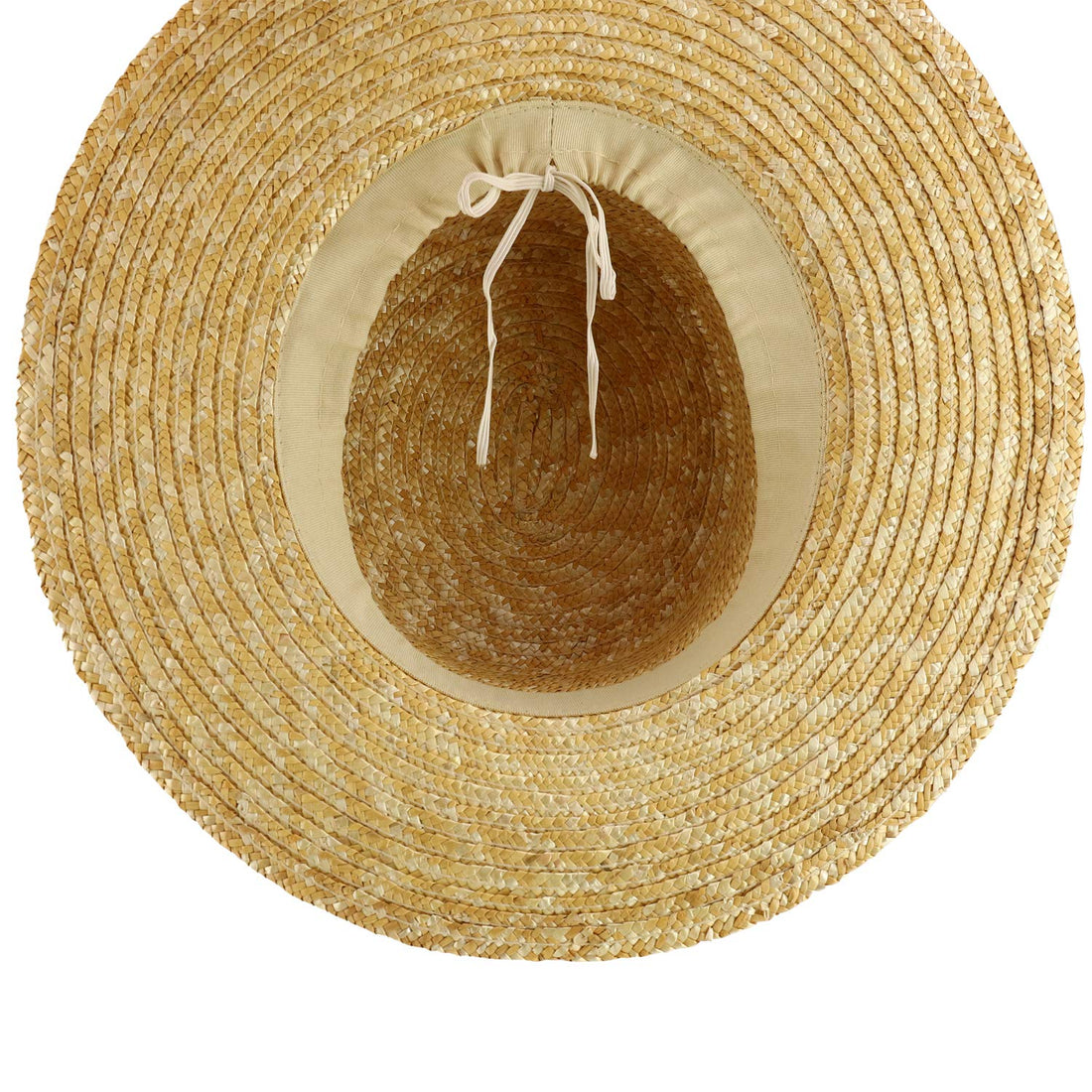 Trendy Apparel Shop Women's 3.25" Brim Wide Ribbon Band Straw Sun Hat