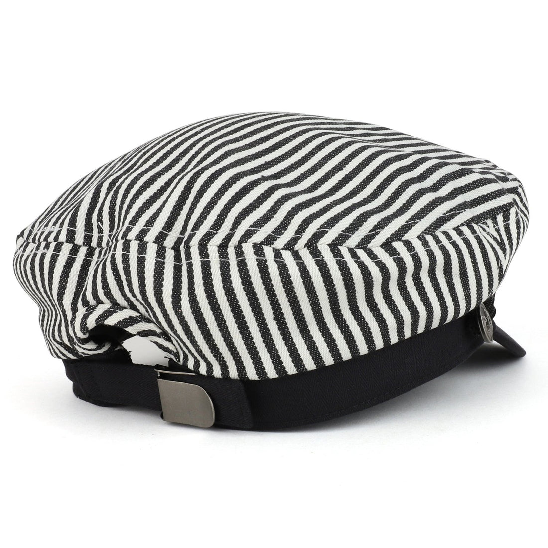 Trendy Apparel Shop Greek Sailor Fisherman Stripe Crown Baker Boy Hat with Rope Band