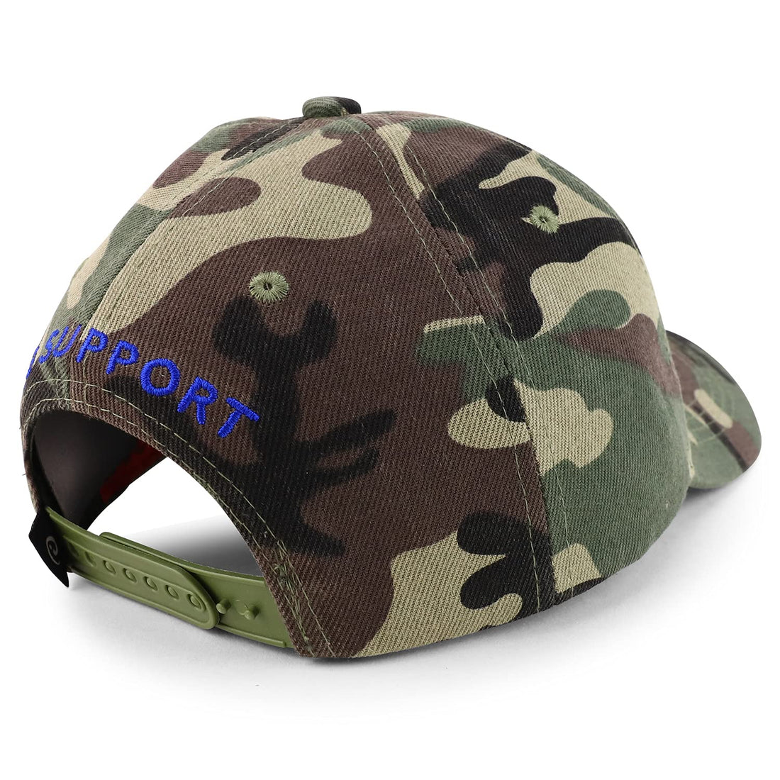 Trendy Apparel Shop Thin Blue Line Waving USA Flag WE Support Baseball Cap
