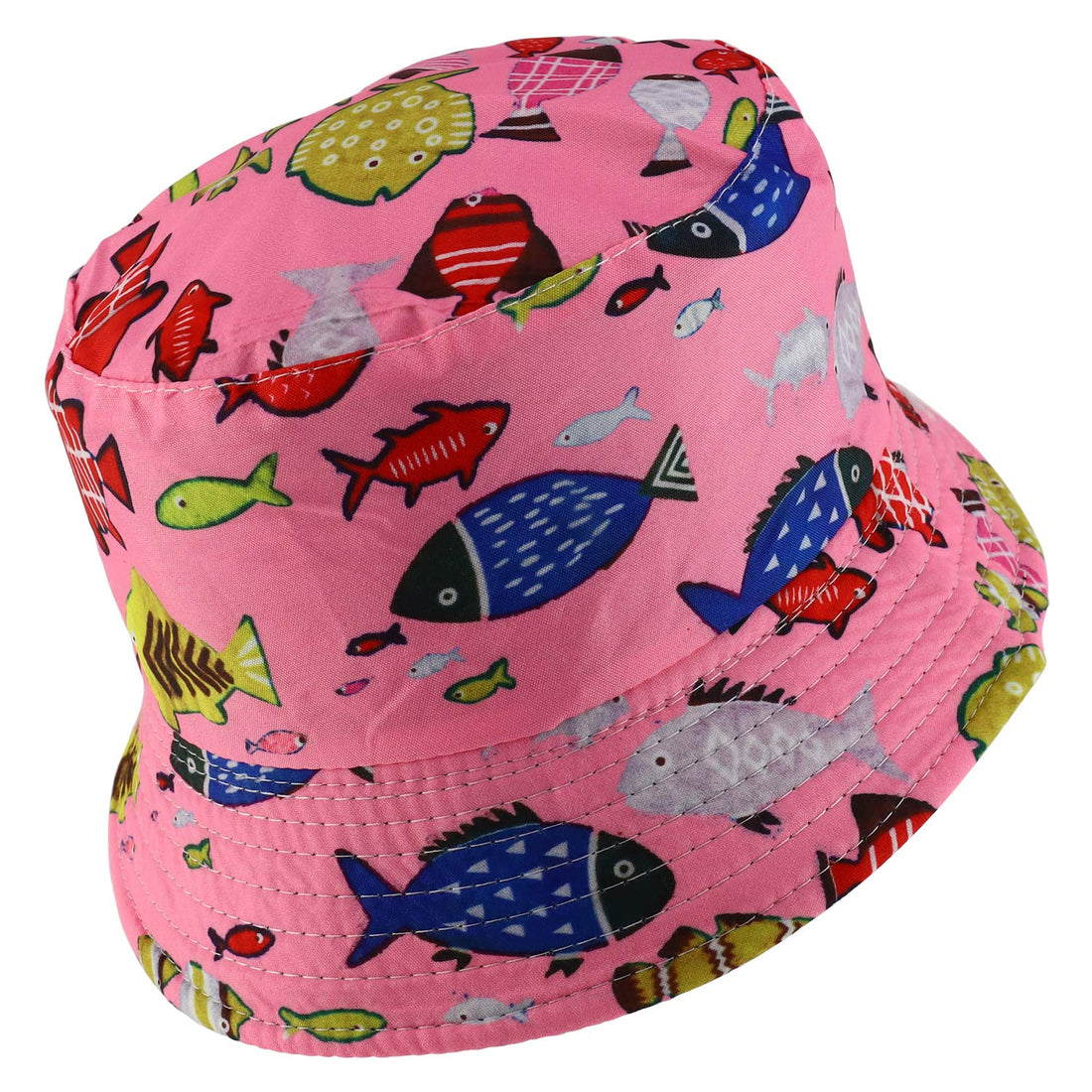 Trendy Apparel Shop Short Brim Kid's Summer Bucket Hat