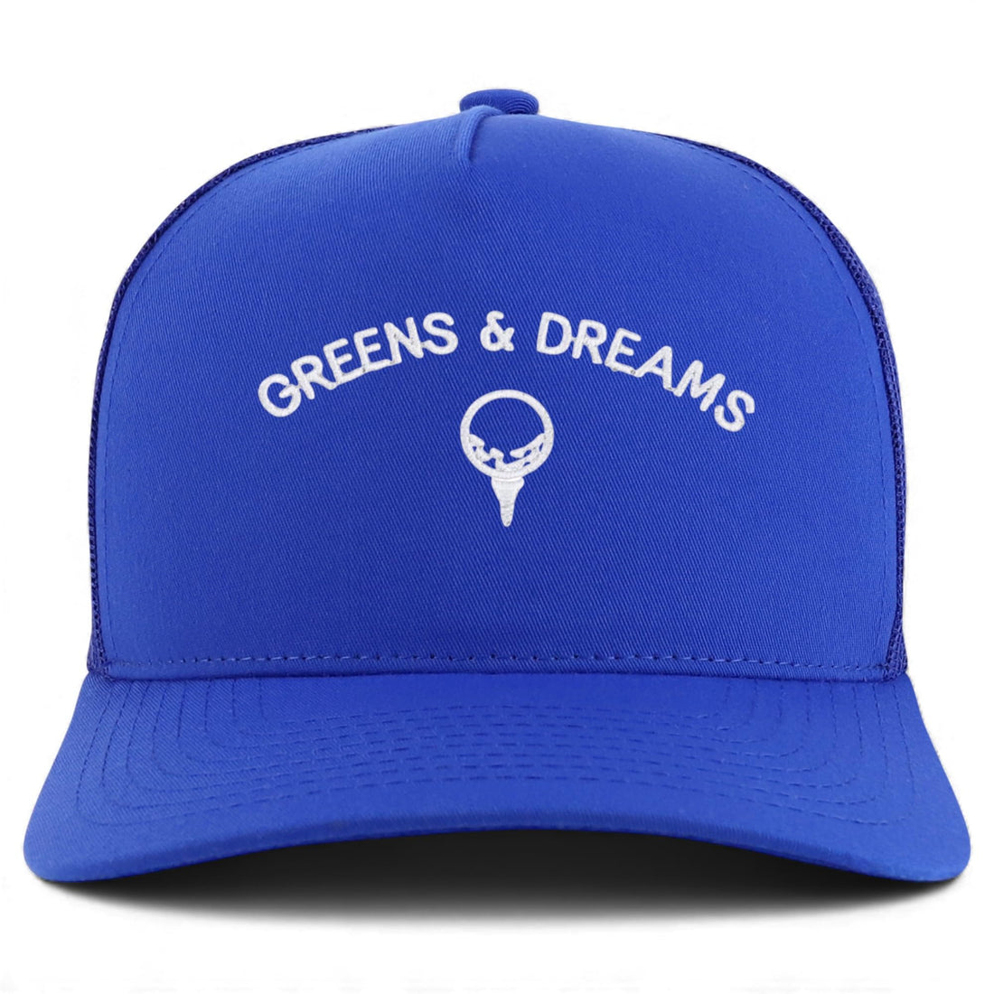 Trendy Apparel Shop Greens & Dreams Embroidered 5 Panel Snapback Trucker Cap