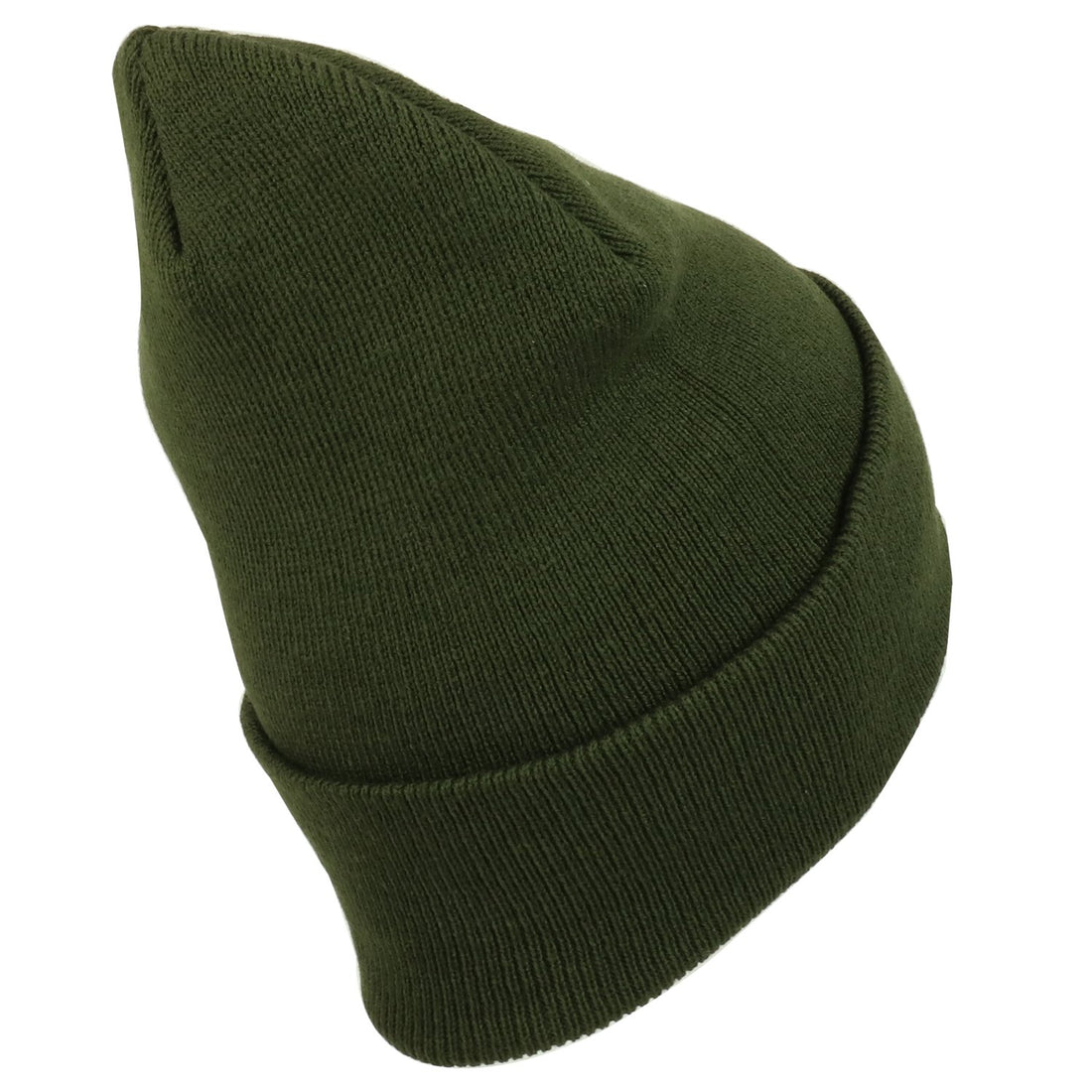 Trendy Apparel Shop Plain Long Cuff Winter Acrylic Beanie Cap