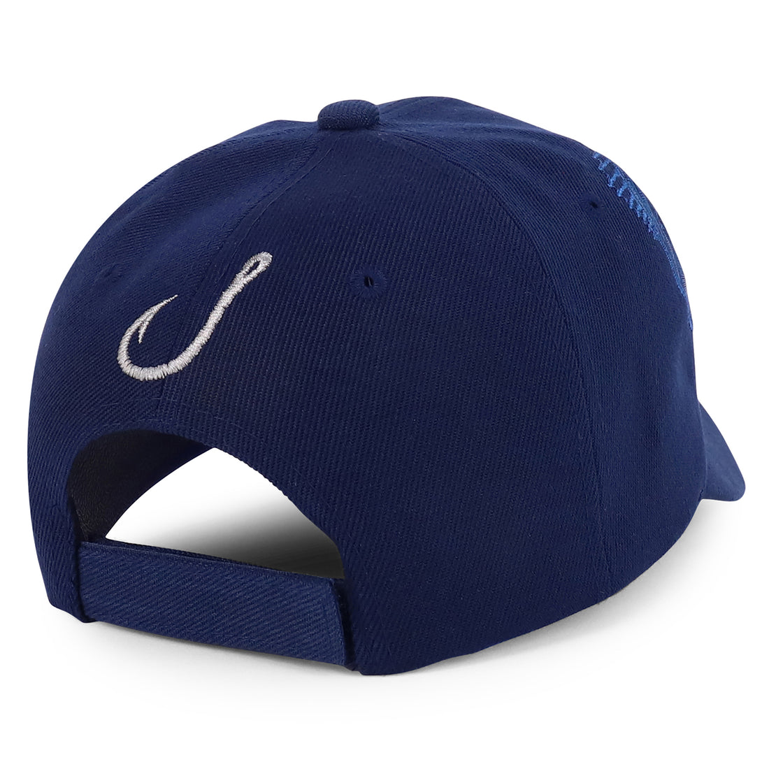 Shut Up and Fish with Bass and Hook Embroidered Structured Baseball Cap