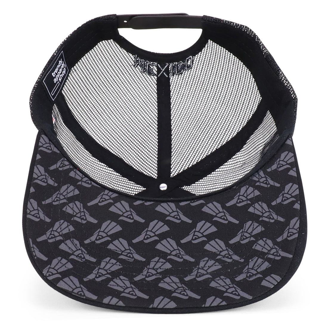 Trendy Apparel Shop Hecho En Mexico Eagle 3D Embroidered Flatbill Snapback Mesh Cap